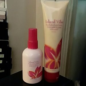 AVON Island Vibe body lotion and Hair Spray